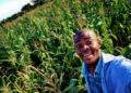 selfie in a corn field