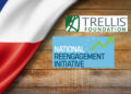 texas state flag with trellis and nri logo